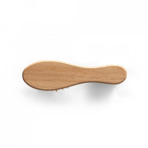 DERN. Puinen hiusharja py&ouml;reill&auml; bambuharjaksilla - Natural