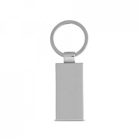 HOMER. Prostokątny brelok z bambusa - Naturalny