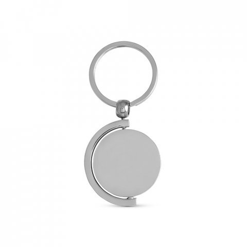 HOMER ROUND. Circular bamboo keyring - Natural