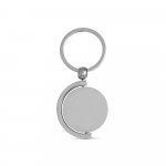 HOMER ROUND. Circular bamboo keyring - Natural