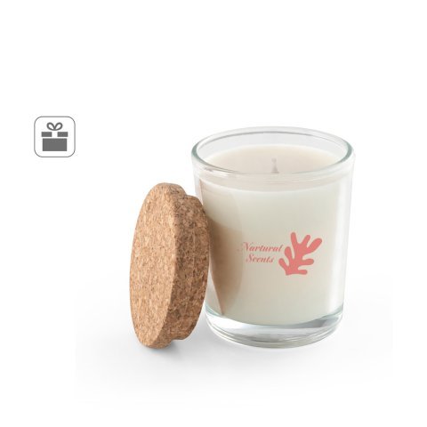 ZEN 80. Vela arom&aacute;tica en vaso de cristal con tapa de corcho 80 g