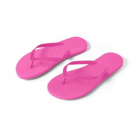 MAUPITI L / XL. Comfortabele slippers met EVA-zolen en PVC-bandjes - Roze