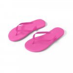 MAUPITI L / XL. Comfortabele slippers met EVA-zolen en PVC-bandjes - Roze
