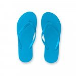 MAUPITI L / XL. Comfortabele slippers met EVA-zolen en PVC-bandjes - Licht blauw
