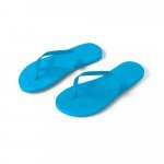 MAUPITI L / XL. Comfortabele slippers met EVA-zolen en PVC-bandjes - Licht blauw