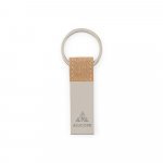 GOSLING. Set format dintr-un suport pentru carduri și un suport pentru chei, ambele din metal și plută - Natural