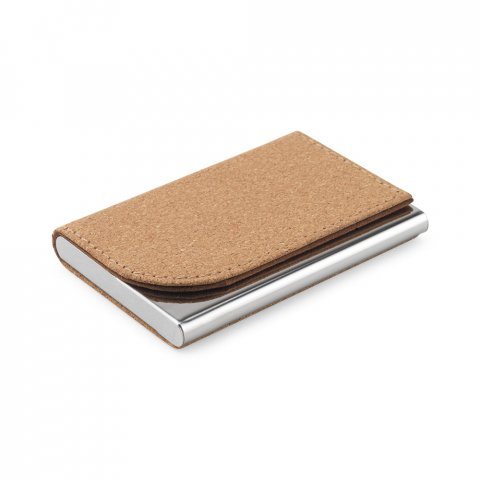 GOSLING. Set format dintr-un suport pentru carduri și un suport pentru chei, ambele din metal și plută - Natural