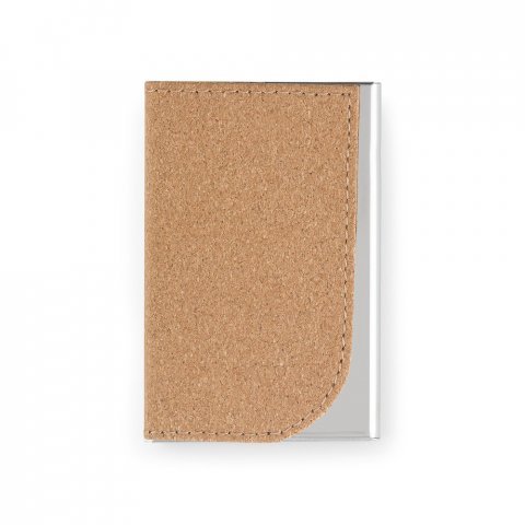 GOSLING. Set format dintr-un suport pentru carduri și un suport pentru chei, ambele din metal și plută - Natural