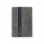 VAUGHN. Gaves&aelig;t best&aring;ende af kortholder og n&oslash;glering, begge produceret i metal og genanvendt polyester (30 % rPET) - M&oslash;rkegr&aring;