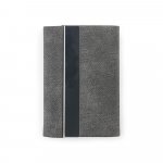 VAUGHN. Gaves&aelig;t best&aring;ende af kortholder og n&oslash;glering, begge produceret i metal og genanvendt polyester (30 % rPET) - M&oslash;rkegr&aring;