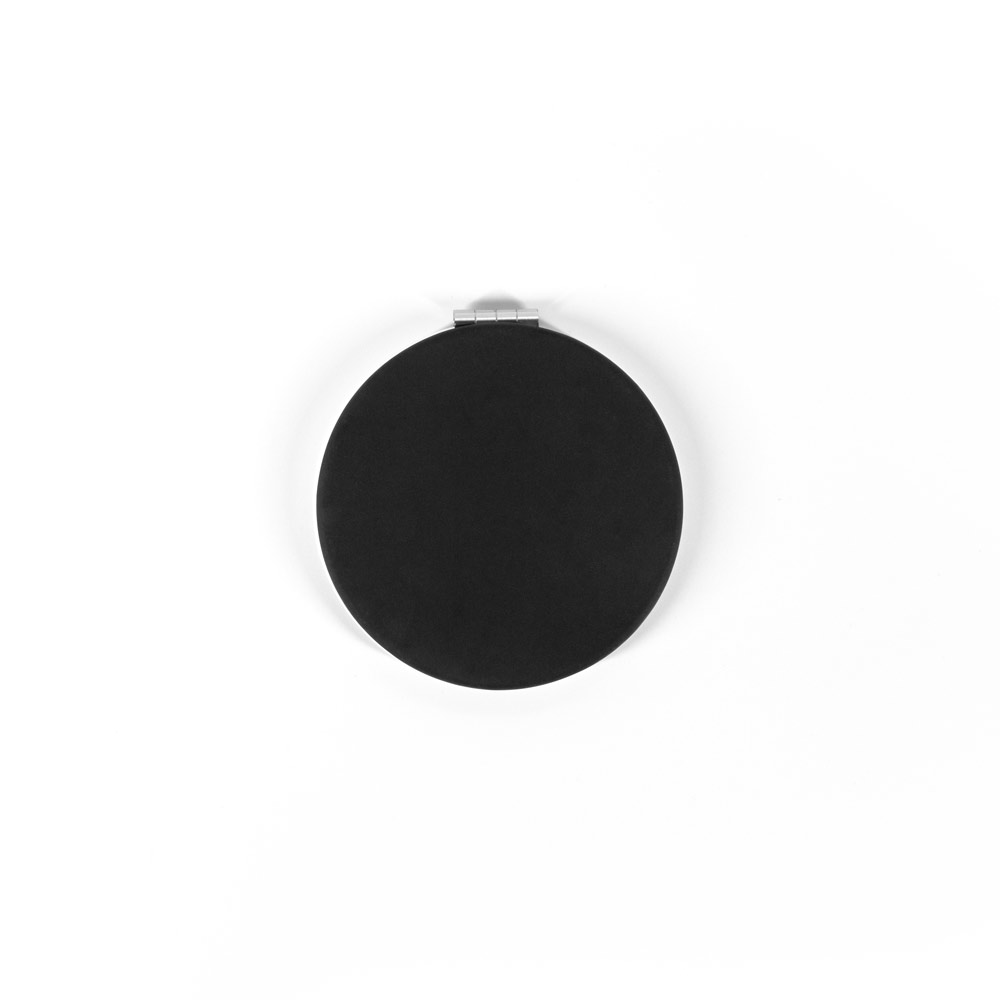 FREYA. Specchio rotondo bifacciale con esterno in PU opaco