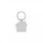 GASTON HOUSE. House-shaped iron keychain in zinc and bamboo - Natural