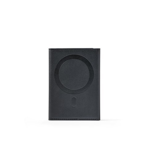 HARALD. Carteira magn&eacute;tica em PU de grande capacidade com bloqueio RFID - Preto