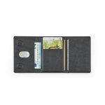 HARALD. Carteira magn&eacute;tica em PU de grande capacidade com bloqueio RFID - Preto