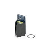 HARALD. Carteira magn&eacute;tica em PU de grande capacidade com bloqueio RFID - Preto