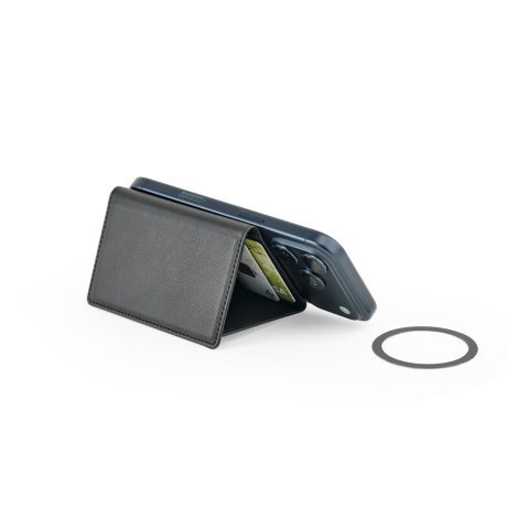 HARALD. Carteira magn&eacute;tica em PU de grande capacidade com bloqueio RFID - Preto