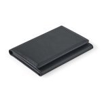 HARALD. Carteira magn&eacute;tica em PU de grande capacidade com bloqueio RFID - Preto