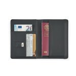 BRAM. PU-pasholder med elastisk lukning og flere lommer - Sort