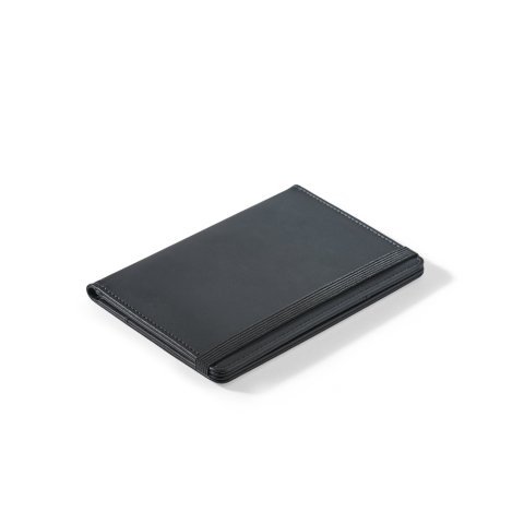 BRAM. PU-pasholder med elastisk lukning og flere lommer - Sort