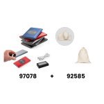 CASSINI. Power bank 4,000 mAh z bezprzewodową ładowarką 5W z aluminium pochodzącego z recyklingu (100% rAL)