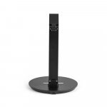 GERST. Stojak na słuchawki z ABS z wbudowaną ładowarką bezprzewodową - Czarny