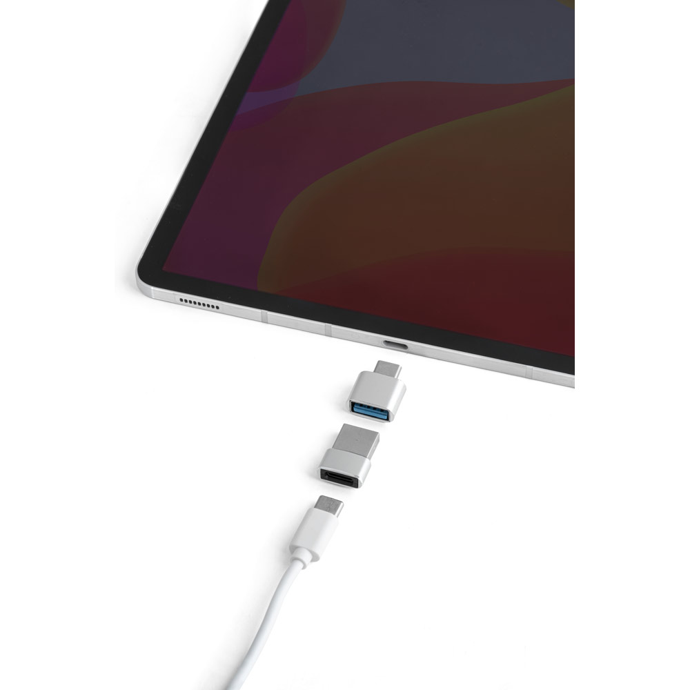MINSKY. Set di 2 adattatori USB-A / USB-C in alluminio