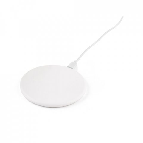 SOVERY. бърз 10W безжично зарядно устройство от рециклиран ABS (100% rABS) - бял