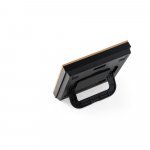 BROMLEY. Esta&ccedil;&atilde;o meteorol&oacute;gica de secret&aacute;ria com ecr&atilde; LCD em ABS e bambu - Preto