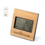 BROMLEY. Настолна метеорологична станция с LCD екран от ABS и бамбук