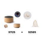 ARBER. Enceinte portable 3W avec autonomie de 4h en bambou et ABS recycl&eacute; (100 % rABS)