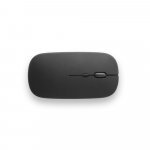 KHAN. Wireless mouse with 500mAh battery in recycled ABS (100% rABS) - Black
