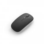 KHAN. Wireless mouse with 500mAh battery in recycled ABS (100% rABS) - Black