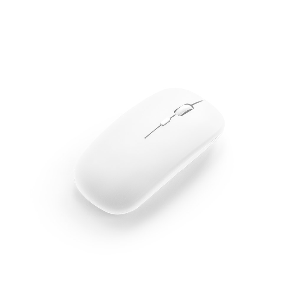 KHAN. Mouse wireless con batteria da 500 mAh in ABS riciclato (100% rABS)
