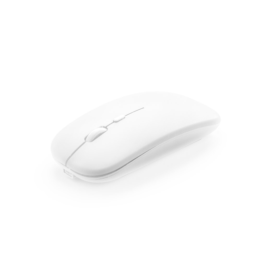 KHAN. Mouse wireless con batteria da 500 mAh in ABS riciclato (100% rABS)