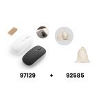 KHAN. Wireless Maus mit 500mAh Akku aus recyceltes ABS (100% rABS)