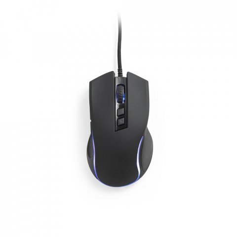 THORNE MOUSE RGB. Gaming mouse with 1.5m cable and ABS RGB LED lights - Black