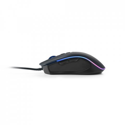 THORNE MOUSE RGB. Gaming mouse with 1.5m cable and ABS RGB LED lights - Black