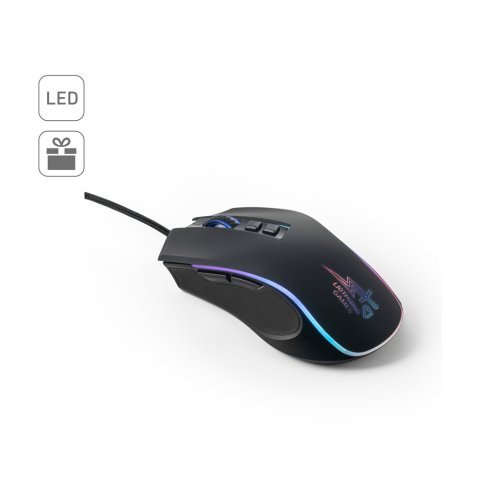 THORNE MOUSE RGB. Gaming muis met 1,5m kabel en ABS RGB LED-lampjes