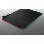 THORNE MOUSEPAD RGB. Podkładka pod mysz do gier z podświetleniem LED RGB z poliestru - Czarny