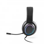 Thorne Headset RGB. &Eacute;couteurs gaming avec c&acirc;ble de 2 m, microphone et lumi&egrave;res LED RVB en ABS - Noir