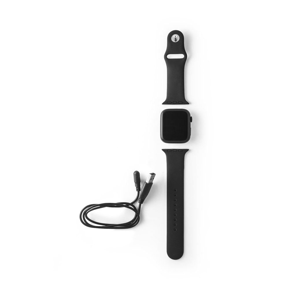 WILES. Smartwatch con schermo da 1.85", IPX4, autonomia di 3 giorni e cinturino in silicone