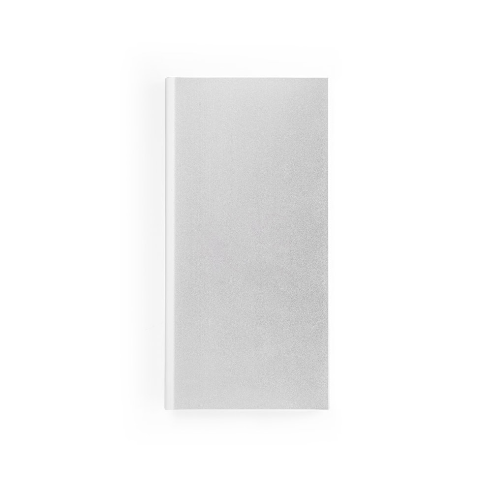 CLERK. Power bank da 8'000 mAh con pannello solare in alluminio 100% riciclato