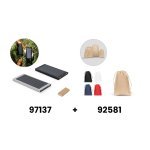 CLERK. 8000 mAh захранваща батерия със соларен панел от 100% рециклиран алуминий