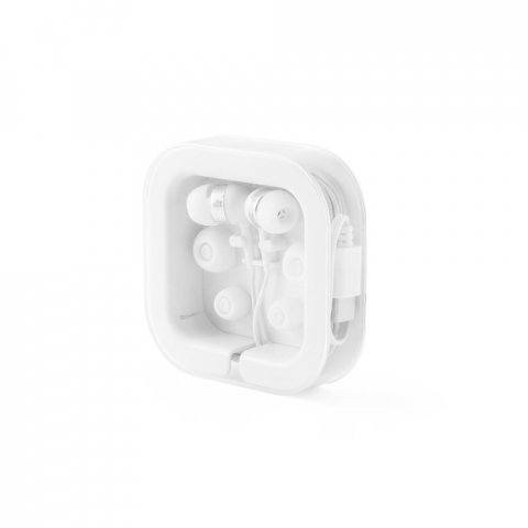 PRESLEY. Слушалки с 1,2-метров USB-C кабел и вграден ABS микрофон - бял