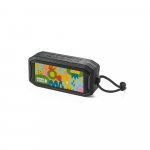 SHEERAN. Draagbare 10W luidspreker met IPX7 en 9 uur autonomie op gerecycled ABS - Zwart