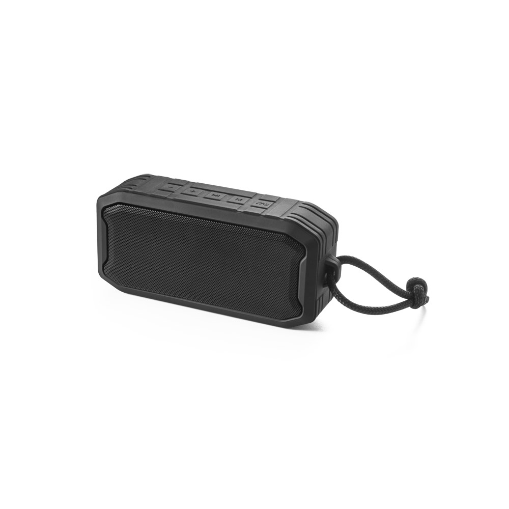 SHEERAN. Altoparlante portatile da 10W con grado di protezione IPX7 e durata della batteria di 9 ore su ABS riciclato