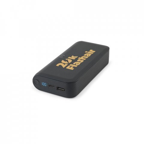 BECKER 20. Power bank 20.000 mAh &alpha;&pi;ό &alpha;&nu;&alpha;&kappa;&upsilon;&kappa;&lambda;&omega;&mu;έ&nu;&omicron; ABS (100% rABS) &mu;&epsilon; &alpha;&sigma;ύ&rho;&mu;&alpha;&tau;&omicron; &phi;&omicron;&rho;&tau;&iota;&sigma;&tau;ή 15W superfast - &Mu;&alpha;ύ&rho;&omicron;