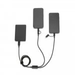 BERTOZZI. Супер бърз USB кабел 6 в 1 от рециклиран алуминий (20%) и рециклиран PET (4%) - черно