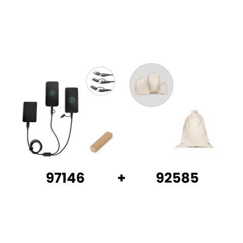 BERTOZZI. Superbrzi 6-u-1 USB kabel izrađen od recikliranog aluminija (20%) i recikliranog PET-a (4%)