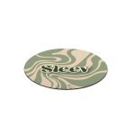 BLAIR ROUND. Ronde muismat met rubberen basis - Wit